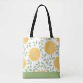 Helderend landzonnebloempatroon tote bag (Voorkant)