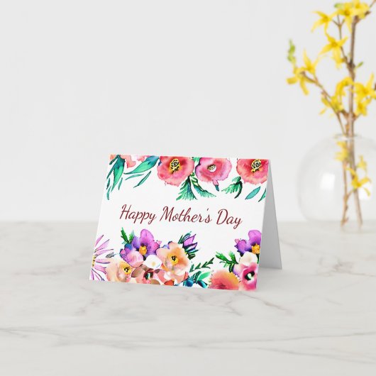 Helderend waterverf floreel lijst aangepast kaart (Gele Bloem)