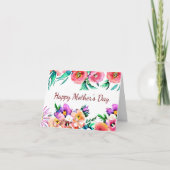 Helderend waterverf floreel lijst aangepast kaart (Voorkant)