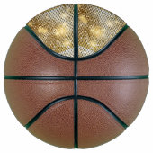 Helderende gouden sequoietjes in glitters disco ba basketbal (Rechts)