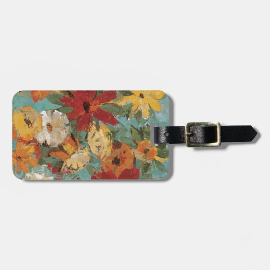 Helderexpressieve tuin bagagelabel (Voorkant horizontaal)