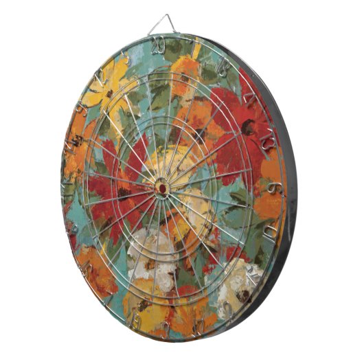 Helderexpressieve tuin dartbord (Voorkant Rechts)