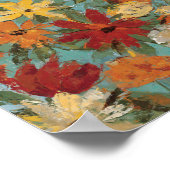 Helderexpressieve tuin poster (Hoek)