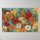 Helderexpressieve tuin poster (Voorkant)