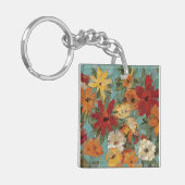 Helderexpressieve tuin sleutelhanger (Voorkant Links)