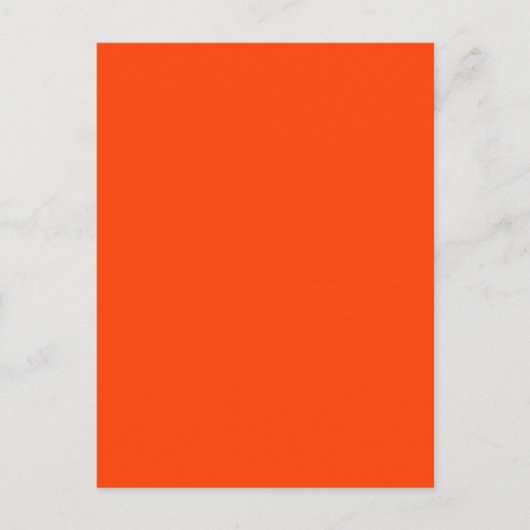 Helderfluorescerend Oranje neon Briefkaart (Voorkant)