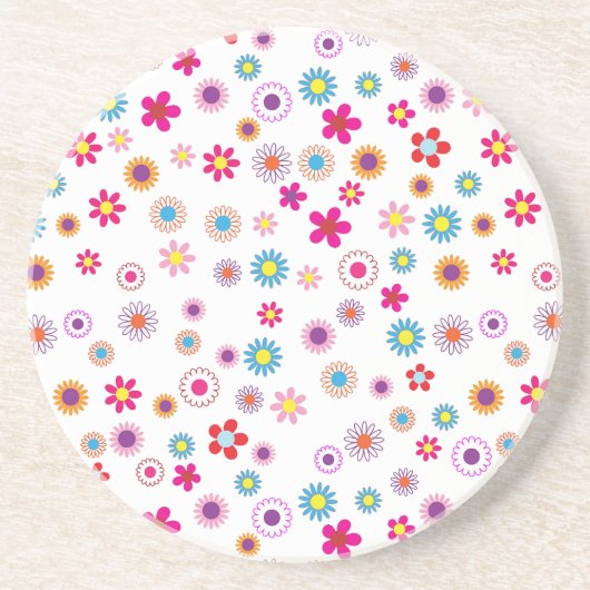 Heldergeankerd platte zandsteen Onderzetter (Voorkant)