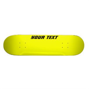 Heldergeel aangepast skateboard