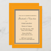 Heldergeel afstuderen met hoge prestaties kaart (Voorkant / Achterkant)