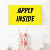 Heldergeel Apply Inside Banner – High-Vis (Insitu)