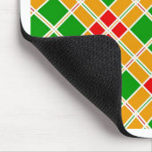 Heldergeel Argyl-groen patroonaccessoire Muismat (Hoek)