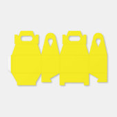 Heldergeel, Cadmium Yellow Favor Box Bedankdoosjes (Uitgevouwen)