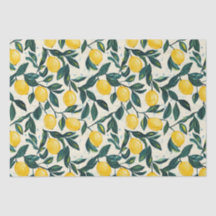 Heldergeel citroen patroon spiraal Notitieboek