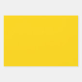 Heldergeel en goud inpakpapier vel (Voorkant 3)