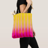 Heldergeel en roze tote bag (Dichtbij)