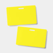 Heldergeel #FFF3000, banaangeel Badge (Voor- en achterkant)