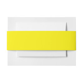 Heldergeel #FFF3000 mailing accessoires Uitnodigingen Wikkel