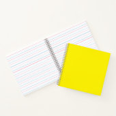 Heldergeel #FFF3000 Spiral Notitieboek (Binnen)