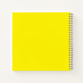 Heldergeel #FFF3000 Spiral Notitieboek (Achterkant)