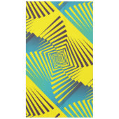 Heldergeel Groen Abstract Oerwoud Stijlpatroon Tafelkleed (Voorkant)