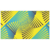 Heldergeel Groen Abstract Oerwoud Stijlpatroon Tafelkleed (Voorkant (Horizontaal))