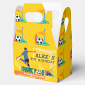 Heldergeel Leuk Voetbal Bedankt Verjaardag Bedankdoosjes (Geopend)