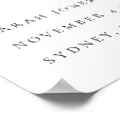 Heldergeel Sinaasappel Bloemen Baby shower Welkom Poster (Hoek)