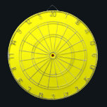 Heldergeel (vaste kleur) dartbord<br><div class="desc">Heldergeel (vaste kleur)</div>