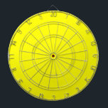 Heldergeel (vaste kleur) dartbord<br><div class="desc">Heldergeel (vaste kleur)</div>