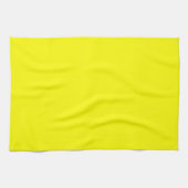 Heldergeel (vaste kleur) theedoek (Horizontaal)