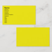Heldergeel Visitekaartje (Voorkant / Achterkant)