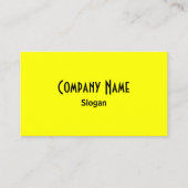 Heldergeel Visitekaartje (Voorkant)