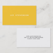 Heldergeel Visitekaartje (Voorkant / Achterkant)