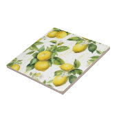  heldergeel Waterverf citroenpatroon Tegeltje (Zijkant)