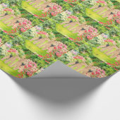 Heldergekleurde Bloemen Cadeaupapier (Hoek)