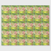 Heldergekleurde Bloemen Cadeaupapier (Vlak)