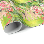 Heldergekleurde Bloemen Cadeaupapier (Rol Hoek)