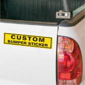 Heldergele aangepaste Bumpersticker (Op Truck)