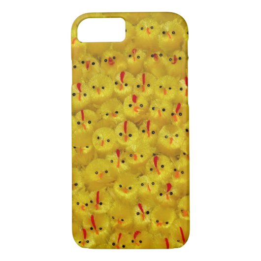Heldergele Baby Chicks Patroon Schattige Bold Mode Case-Mate iPhone Case (Achterkant)