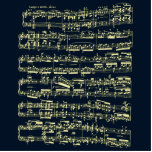 Heldergele Beethovenbladmuziek op blauw Staand Fotobeeldje<br><div class="desc">De in dit ontwerp gebruikte velgmuziek is het begin van de tweede beweging van Ludwig van Beethoven piano sonata No.7. De complete muziekvellen zijn niet zichtbaar op de meeste producten, want wat ik wilde uitzenden is de esthetische schoonheid van de papiermuziek zelf (de schoonheid van de muziek is verreweg nog...</div>