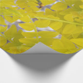 Heldergele bladeren cadeaupapier (Hoek)