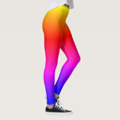 Heldergele blauwe regenboogombre leggings (Rechts)