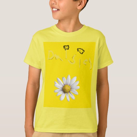 Heldergele bloem Kinder Daisy T-shirt (Voorkant)