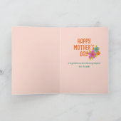 Heldergele Bloemen Beste Mam Moederdag Kaart (Binnen)