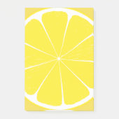 Heldergele citroen Citrus Fruit Slice Design Post-it® Notes (Voorkant)