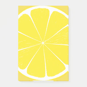Heldergele citroen Citrus Fruit Slice Design Post-it® Notes