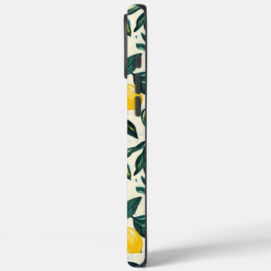 Heldergele citroen patroon Case-Mate iPhone case (Achterkant / Links)