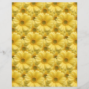 Heldergele dagboeken voor zonnige-Floral-kunststof