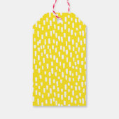 Heldergele dashing cadeaulabel (Achterkant)