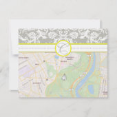 Heldergele en grijze Kaarten voor het opsporen van (Voorkant)